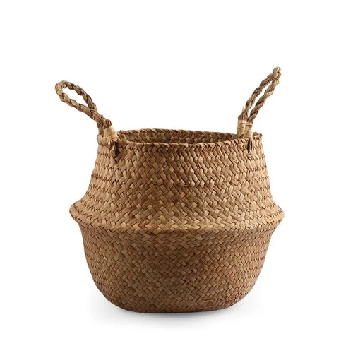 woven wicker basket for versatile storage and decoration - vue 13 sur 18