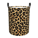leopard print laundry basket large foldable clothes storage
