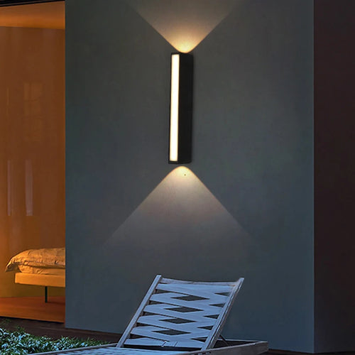 Modern waterproof LED wall light for indoor and outdoor use