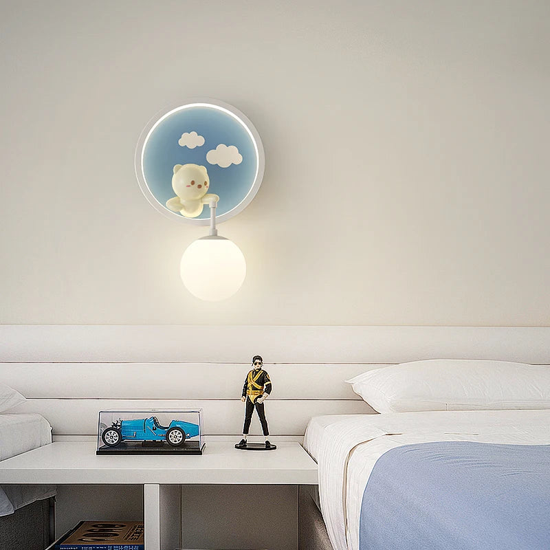 Romantic animal decorative wall light for children - vue 4 sur 9