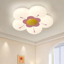 Romantic ceiling light for a little girl's warm and floral bedroom