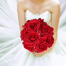 Set of 25 artificial roses for wedding and party decorations