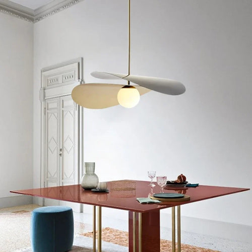High-end metal and glass pendant light with artistic designer style - vue 4 sur 6