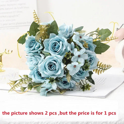 Artificial rose bouquet for decoration and party gift