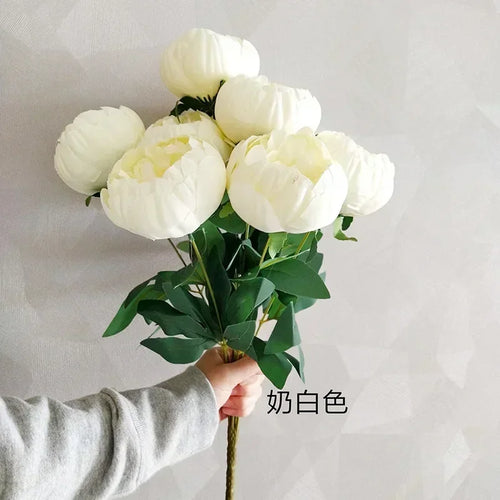 Artificial peony bouquets for elegant home decoration - vue 11 sur 14