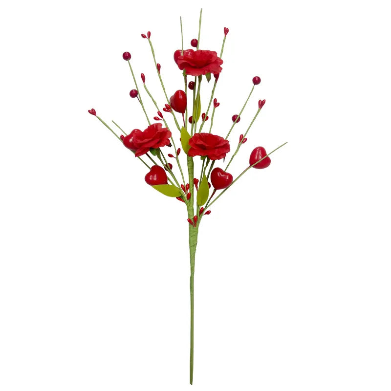 Artificial tulip floral decoration for Valentine's Day - vue 12 sur 12