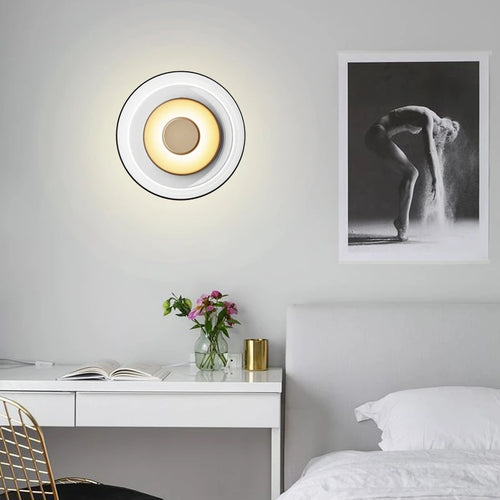 Modern nordic glass LED wall light for living room, bedroom, hallway, stairs and balcony - vue 5 sur 9