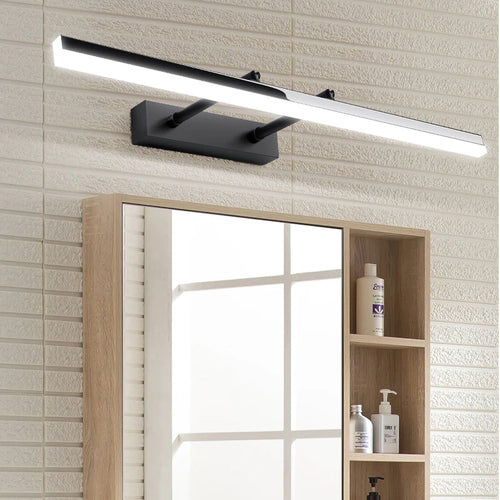 Retractable mirror front wall lamp for bathroom - vue 2 sur 18
