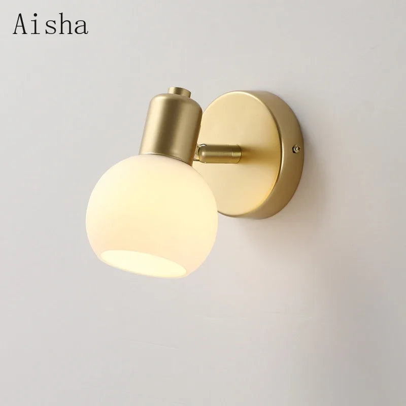 Nordic glass wall light for indoor and outdoor decoration
