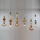 Postmodern glass decorative pendant light for various spaces