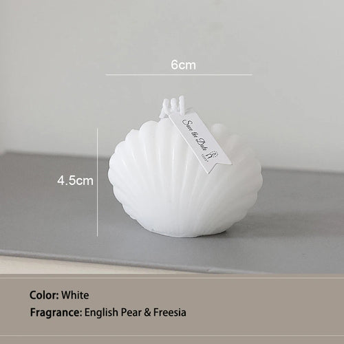 decorative natural soy wax seashell scented candles - vue 11 sur 12