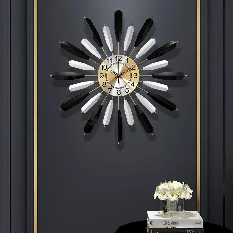 Nordic luxury decorative silent wall clock
