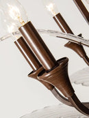 Retro art deco chandelier for modern indoor lighting