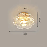 Modern nordic LED ceiling light for indoors and balcony