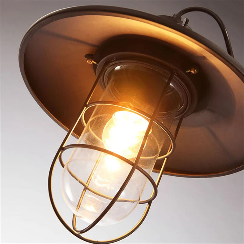 Retro wall light for hallway, staircase, bar, restaurant - vue 4 sur 6
