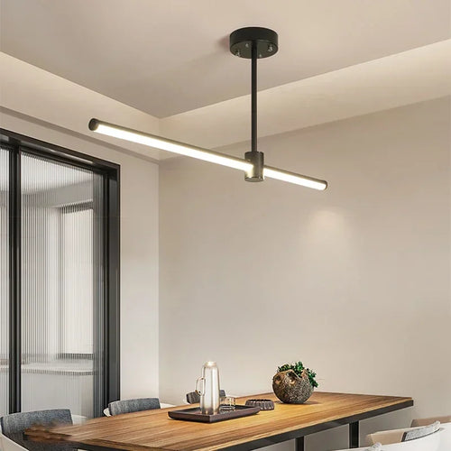 lustre led moderne décoratif idéal pour intérieur maison restaurant - vue 2 sur 9