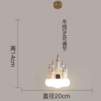 Modern princess castle table lamp for children's bedroom