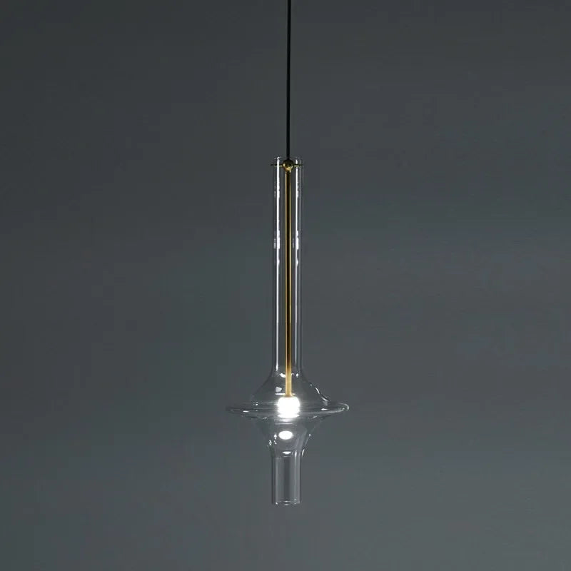 Modern nordic glass pendant light for interior decoration - vue 3 sur 10