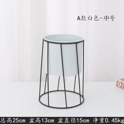 modern iron plant stand for indoor and outdoor decoration - vue 8 sur 18