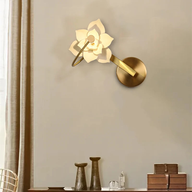 Lotus LED wall light for modern interior decoration