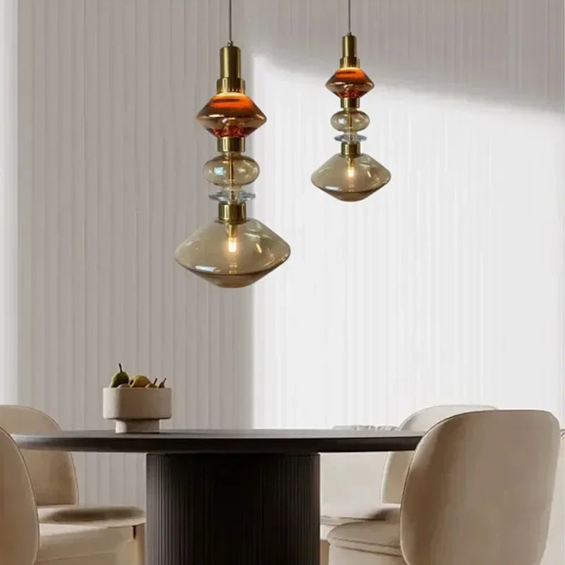 Modern crystal chandelier with LED lighting for interior decoration