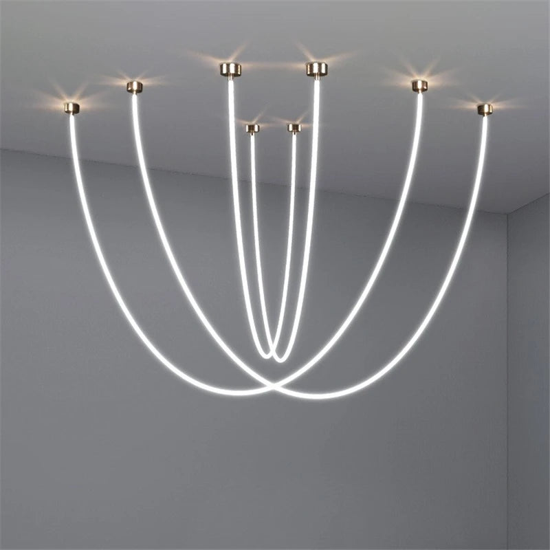 Minimalist nordic style silicone LED ceiling light 360 degrees