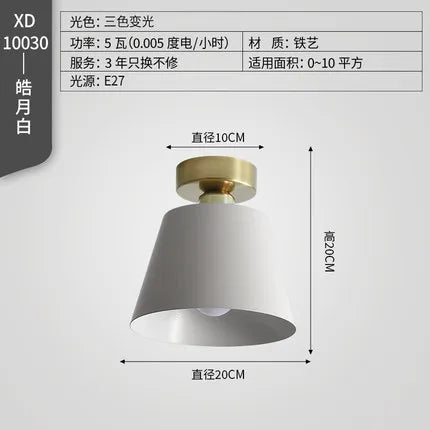 Modern minimalist LED ceiling light for interior decoration - vue 9 sur 8