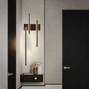 Modern minimalist brass LED wall light
