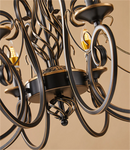 Vintage iron chandelier for elegant interiors