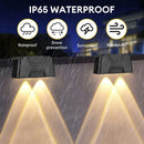 Set of decorative solar LED lamps for outdoor and garden