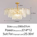 Luxury style glass chandelier for elegant interiors