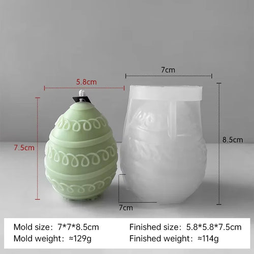 DIY Easter egg silicone candle mold - vue 20 sur 21