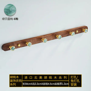 creative walnut wood hook for wall organization