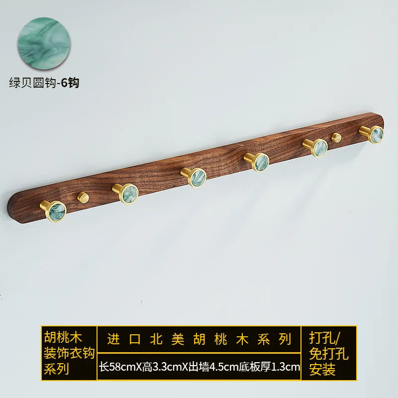creative walnut wood hook for wall organization