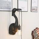 Modern nordic decorative small crane wall light