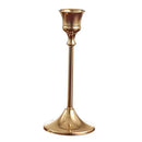 Brass gold candlestick set for festive decorations