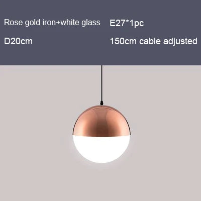 Nordic chequered glass pendant light for modern decor - vue 8 sur 12