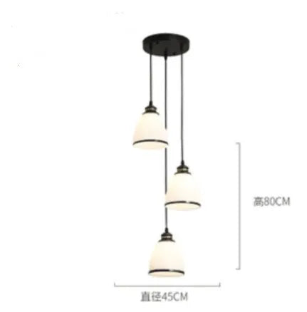 Retro chandelier for a warm country atmosphere