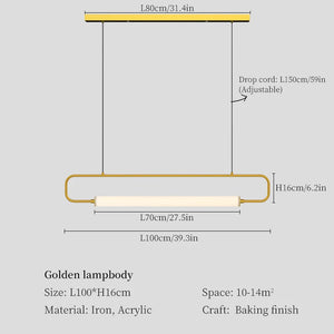Modern LED pendant light for indoor decor 2023