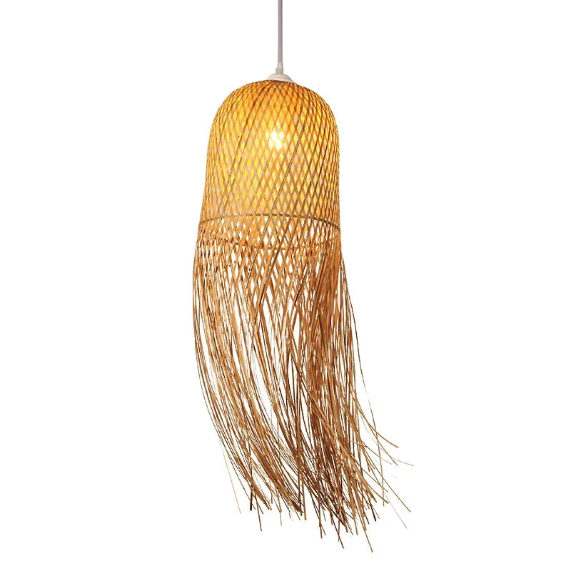 Bamboo Chandelier Chinese Zen tea room Light Southeast Asian Restaurant hotel B&amp;B Style Bamboo hot Pot light Balcony Bar
