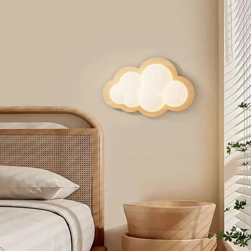 Decorative cloud wall light for children's bedroom - vue 5 sur 10