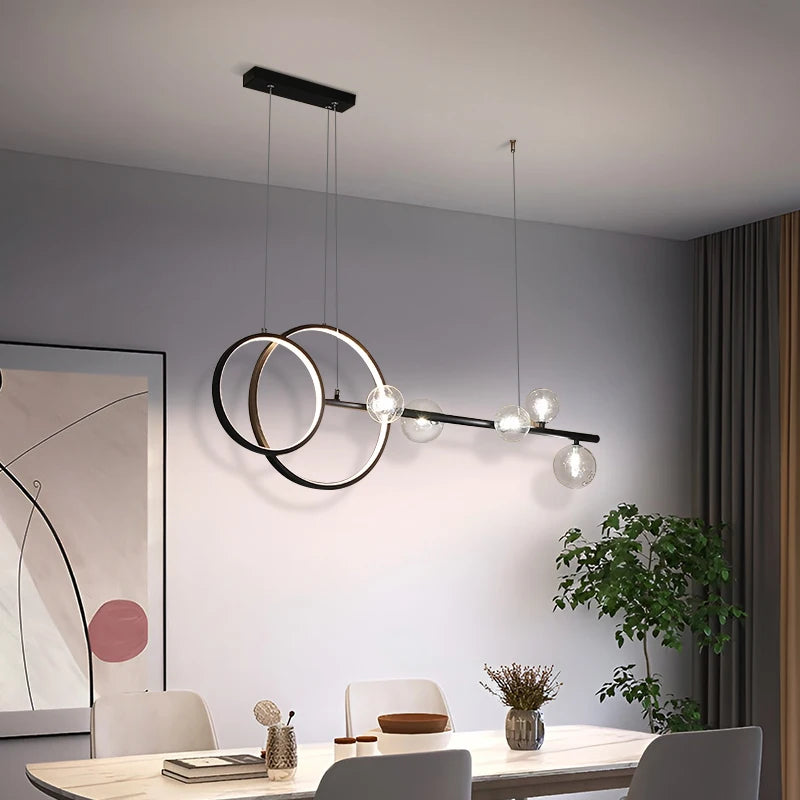 Modern minimalist LED pendant light for interiors