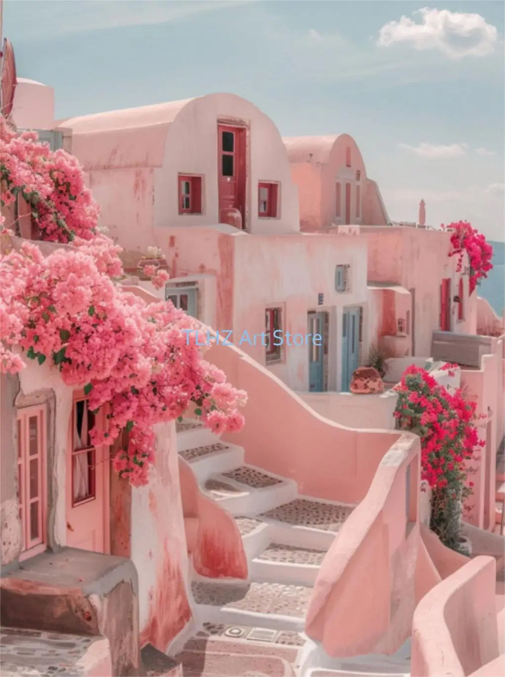 Modern Greek landscape travel posters