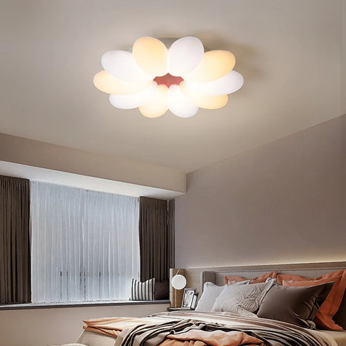 Creative oval LED ceiling light for everyday indoor lighting - vue 2 sur 7
