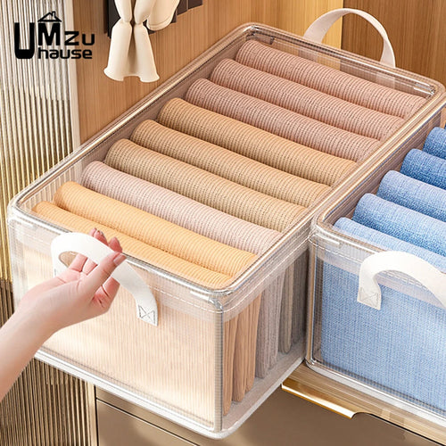 foldable storage basket for clothes and toys - vue 4 sur 7