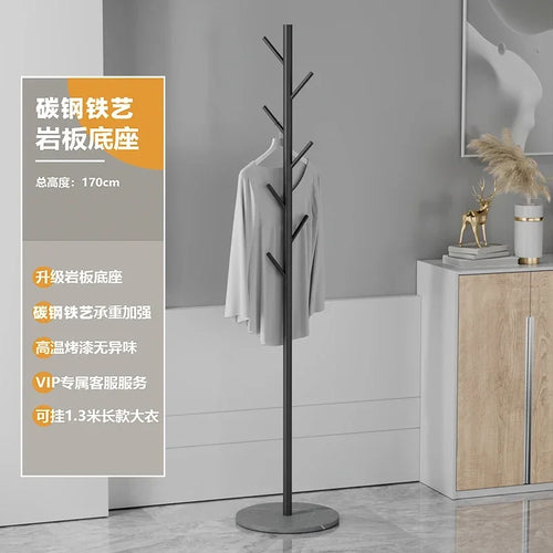 Multifunctional Floor Coat Rack, Hat Hanger, Tree Style, Freestanding Handbag Organizer, Luxury Storage Stand, 7 Hooks - vue 18 sur 28