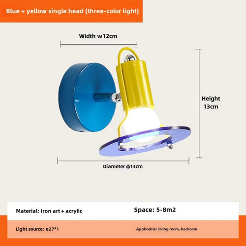Decorative LED rocker arm wall light for children - vue 11 sur 11