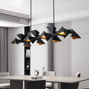 Modern decorative black metal designer chandelier for indoor use