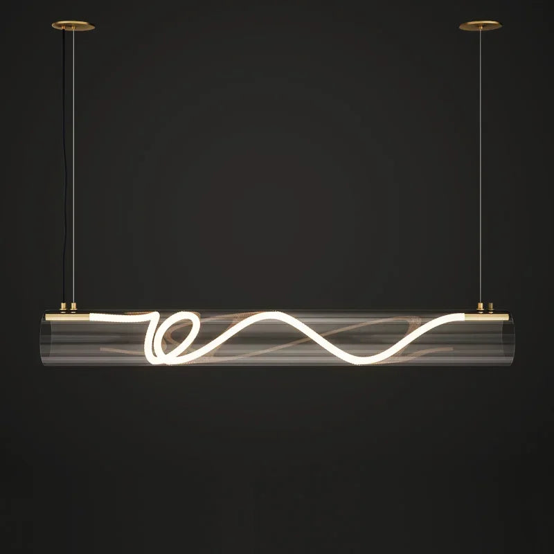 Nordic style acrylic chandelier for interior decoration - vue 3 sur 9