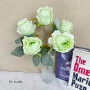 Elegant artificial silk rose bouquet for bride and home decoration